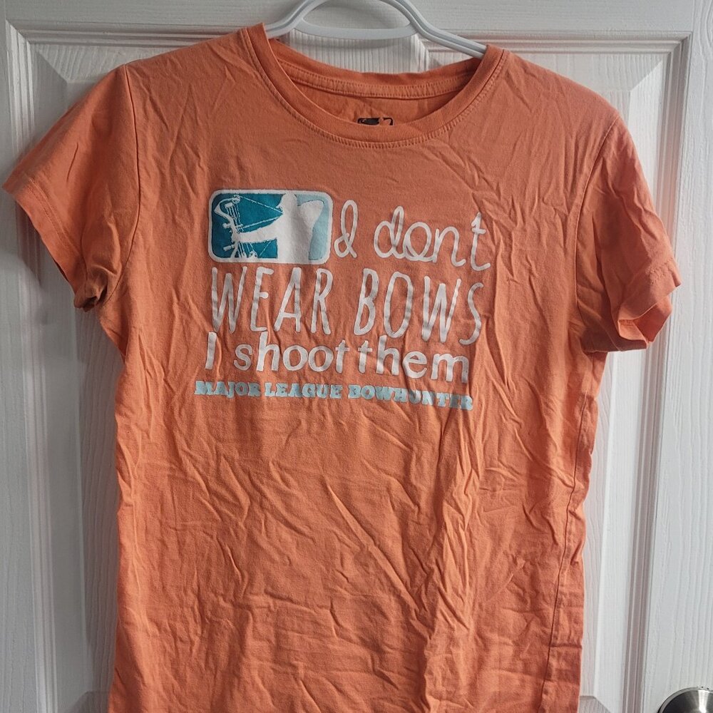 #91 Orange Bow Hunt Arrow Short Sleeve Shirt XL